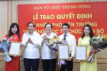 Trao quyết định bổ nhiệm nhân sự Ban Tổ chức Trung ương