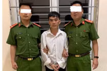 Trương Văn Khanh bị công an bắt giữ sau 6 năm trốn truy nã. Ản﻿h: Công an tỉnh Thanh Hóa.