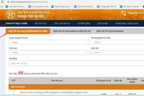 Cổng dịch vụ công trực tuyến TP Hà Nội.