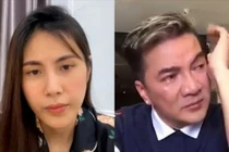 Ca sỹ Thủy Tiên và Đàm Vĩnh Hưng.