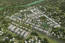 Phối cảnh dự án Khu đô thị đại lộ Hòa Bình kéo dài tại phường Hải Hòa, TP Móng Cái (ảnh: Vinaconex). 