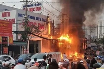 Hiện trường vụ cháy.