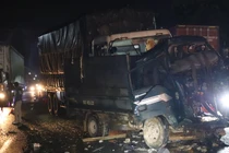 Hiện trường vụ tai nạn.