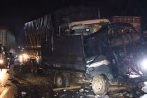 Hiện trường vụ tai nạn.