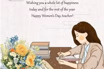 Lời chúc 8/3 tặng cô giáo bằng tiếng Anh ý nghĩa nhất