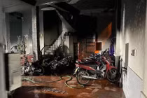 Hiện trường vụ cháy.