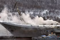 Hỏa hoạn bùng phát trên tàu sân bay duy nhất của Nga