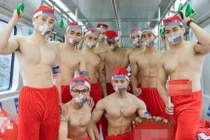 Sở Văn hóa sẽ xử lý vụ cởi trần quảng cáo trên tàu điện