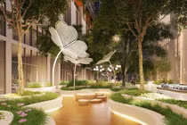 Khu Vườn ánh sáng tại dự án The Peak Garden.