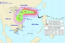 Bão số 11 sẽ đổi hướng đi từ vịnh Bắc bộ xuống miền Trung