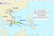 Bão số 1 đã suy yếu thành áp thấp nhiệt đới