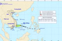 Bão số 1 đã suy yếu thành áp thấp nhiệt đới