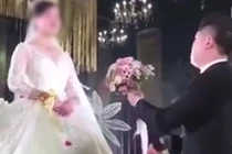 Video: Chú rể ném hoa bỏ đi trong ngày “đại hỷ”