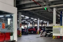 Xưởng dịch vụ đại lý VinFast tại Trịnh Văn Bô (Hà Nội) đã sẵn sàng đón khách - Ảnh: Yến Chi