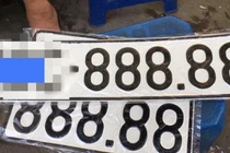 Bấm biển số đăng ký xe