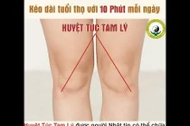 Day ấn huyệt bổ khí huyết, cường tráng cơ thể