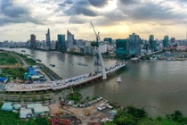 Cầu Thủ Thiêm 2 vẫn chưa thi công trở lại