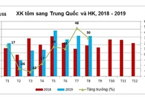 Xuất khẩu tôm sang Trung Quốc hồi phục