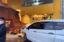 Hiện trường vụ tai nạn.