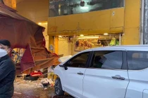 Hiện trường vụ tai nạn.