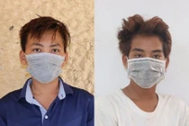 Đối tượng Cao Minh Hiếu (bên trái) và đối tượng Sơn Thanh Quyền (bên phải). 