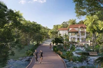 ‏Tropical Park được ví như “trái tim” của ngôi làng nhiệt đới. (Ảnh phối cảnh minh họa)