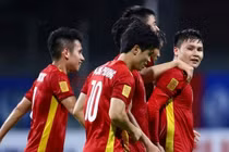 Kết thúc hiệp I - Tuyển Việt Nam 2-0 Malaysia: Công Phượng, Quang Hải ghi bàn