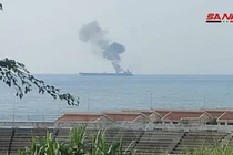 Tàu chở dầu Iran bị UAV tấn công ở cảng dầu Syria