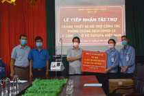 Sở Y tế tiếp nhận trang thiết bị phòng, chống dịch do Công ty Ô tô Toyota Việt Nam trao tặng