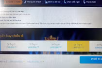 Trên website của Vietravel Airlines, giá vé đi từ TP. HCM – Hà Nội, ngày 28/1 (26 tết) giá cũng chỉ có 1.691.000 đồng