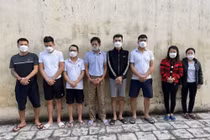 Các đối tượng bị bắt giữ.