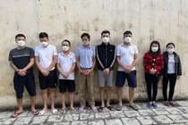 Các đối tượng bị bắt giữ.