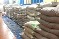 Hàng chục tấn đường cát nghi nhập lậu đang bị cơ quan công an tạm giữ.