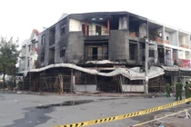 Hiện trường vụ cháy làm 4 người tử vong.