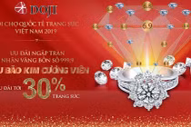 Đón ngay “Siêu bão kim cương viên”, ưu đãi tới 30% trang sức, nhận vàng 999.9 từ DOJI