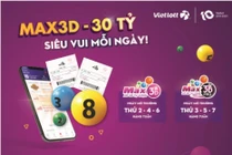 Xổ số Max 3D Pro chính thức mở thưởng từ ngày 13/9.