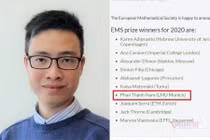 Nhà toán học người Việt nhận giải thưởng danh giá của Hội Toán học châu Âu