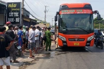 Hiện trường vụ tai nạn.