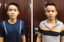 Cường và Cương sau khi bị bắt.
