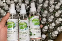 Dung dịch rửa tay Aerius-19 và Happicare+ bị thu hồi