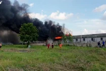 “Bà hỏa” thiêu rụi một nhà kho tại khu vực biên giới tỉnh An Giang