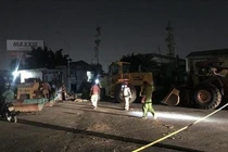 Hiện trường vụ tai nạn.