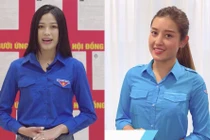 Đỗ Thị Hà, Huyền My kêu gọi các cử tri trẻ thực hiện khuyến cáo 5K khi đi bầu cử