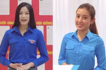 Đỗ Thị Hà, Huyền My kêu gọi các cử tri trẻ thực hiện khuyến cáo 5K khi đi bầu cử