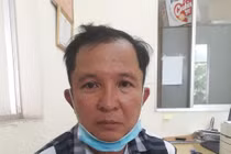 Nguyễn Ngọc Huân tại cơ quan công an.