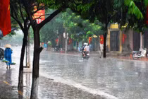 Cảnh báo mưa lớn, lốc, sét, mưa đá ở Bắc Bộ