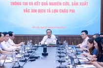 Sẽ chính thức công bố sản xuất thành công vắc xin phòng dịch tả heo châu Phi