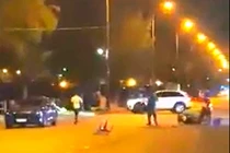 Hiện trường vụ việc. Ảnh cắt từ clip.