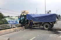 Hiện trường vụ tai nạn.