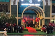 Đồng Đăng ngập cờ hoa đón Chủ tịch Triều Tiên Kim Jong Un